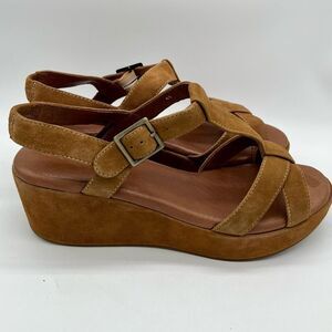 Cordani Calzature Brown Suede Sandals Sz EU 41